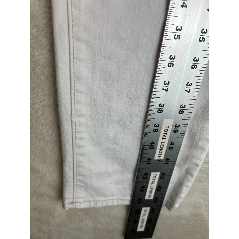 NWT True Religion Rocco Skinny Jeans Mens 33 White Relaxed Fit Stretch 